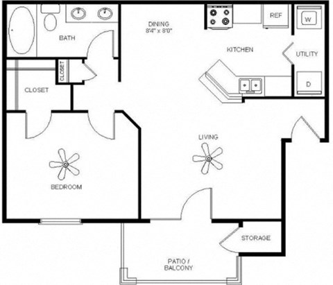 Mission oaks 2D Floor plan render